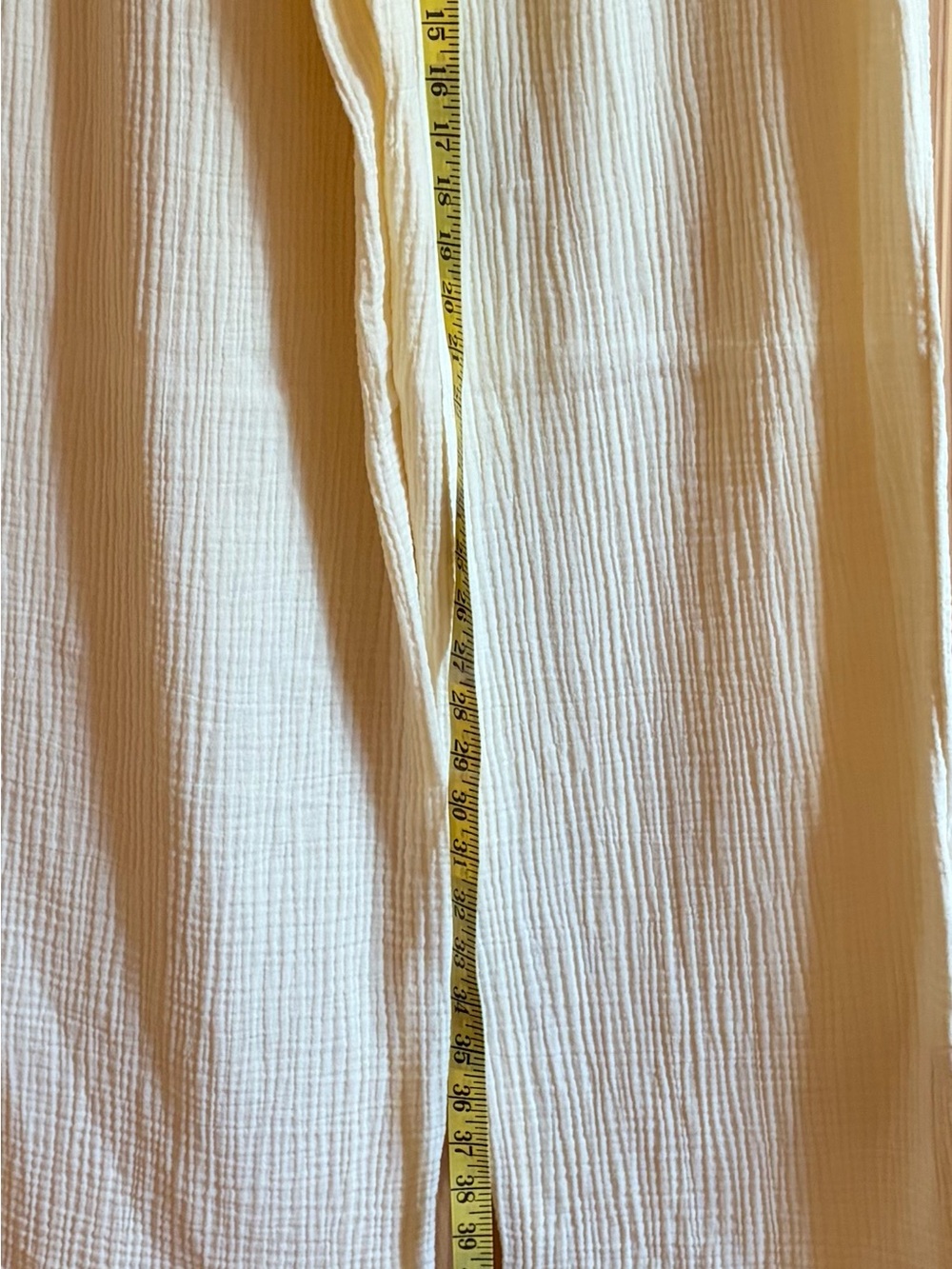 Soft Surroundings Creamy Yellow Cotton Gauze Two-Piece Sleep Set Size L (14-16) - Picture 6 of 15